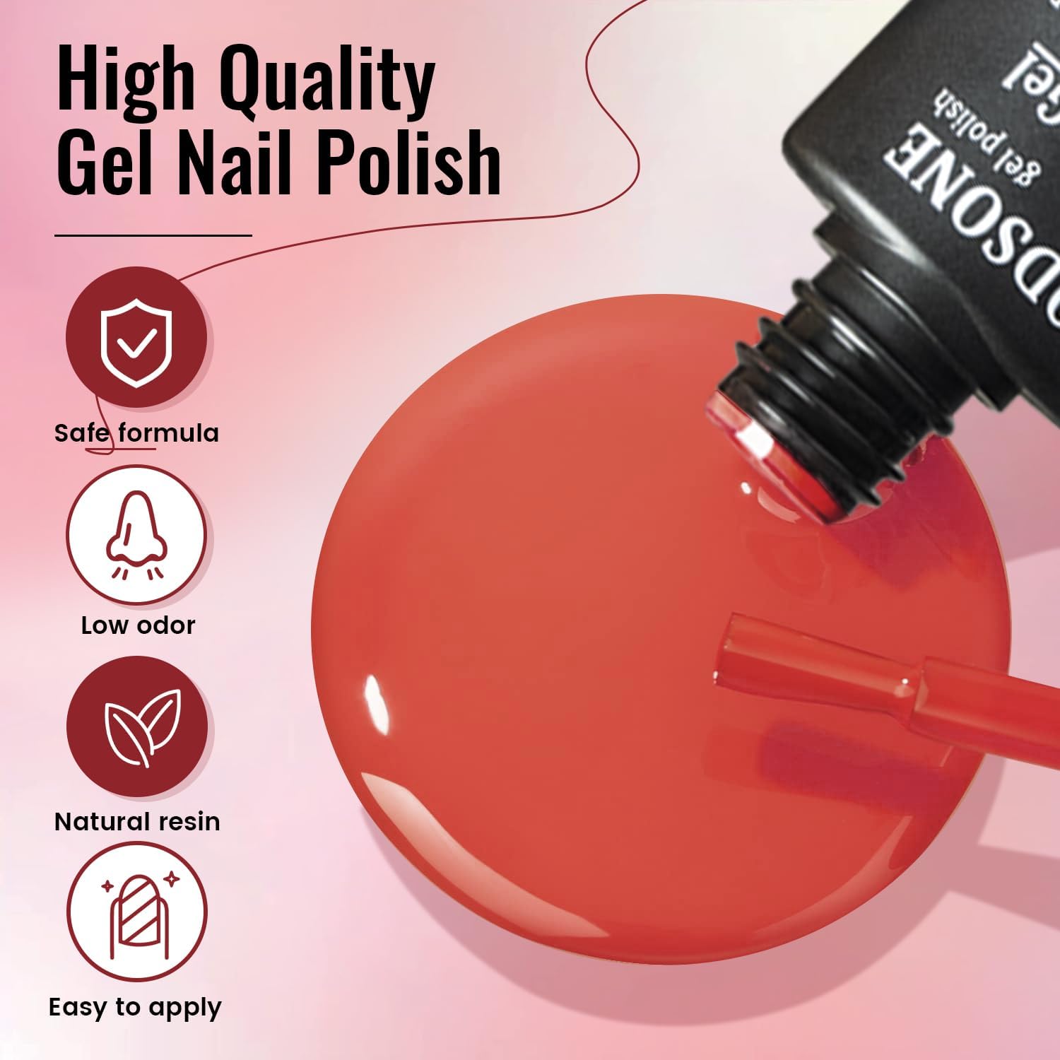 JODSONE Gel Nail Polish Kit with U V Light 32 Colors Gel Polish Nail + 4 Functional Adhesive Bottles Kit Soak Off Manicure Tools Gifts for Women - Damaged Box