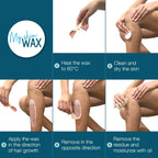 My Skin Wax - Hard Wax Beads, 800g, Hypoallergenic, Wax Beads for Sensitive Skin, Painless, Stripless Hair Removal Wax, Men, Women, Face wax, Leg Wax, Bikini Wax, Brazilian, Eye Brow, Lip - New - BBE 05/2029