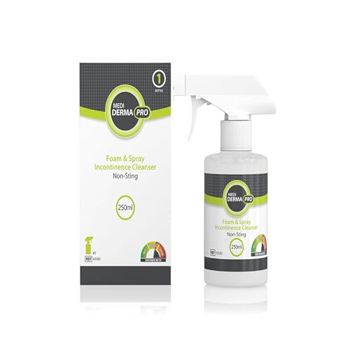 Medi Derma-Pro Skin Protectant Ointment & Foam Spray - Incontinence Cleanser 250ml - Long Lasting Protection - Damaged Box
