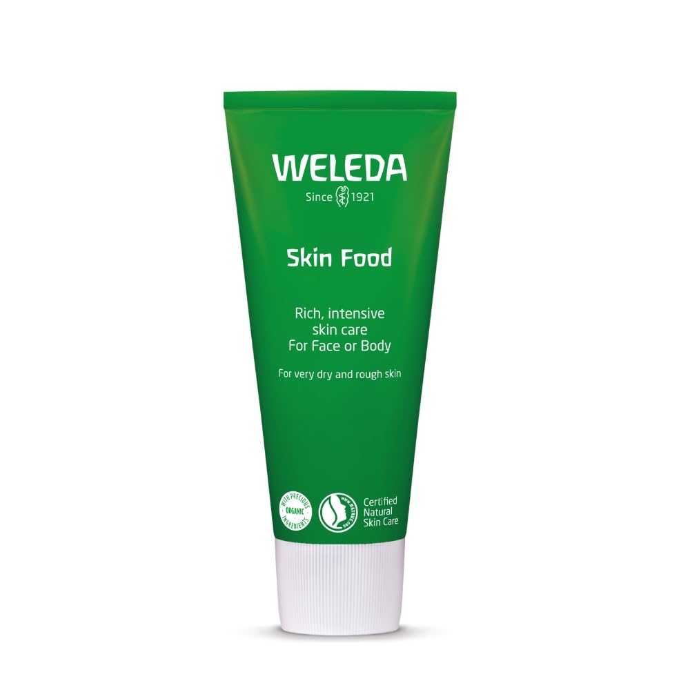 Weleda Skin Food, Dry Skin Moisturiser, Moisturising Cream & Primer, Face & Body, For Men & Women, Multiple Uses, 100% Certified Natural, Organic, 75ml - New - BBE 03/2028