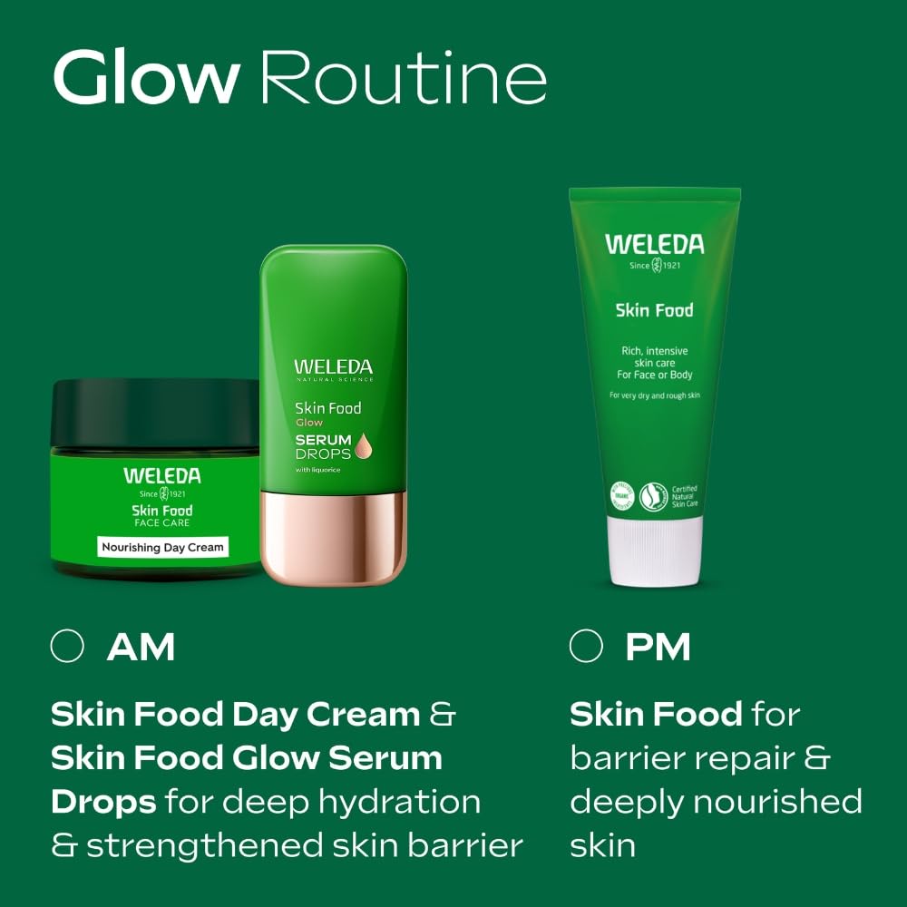 Weleda Skin Food, Dry Skin Moisturiser, Moisturising Cream & Primer, Face & Body, For Men & Women, Multiple Uses, 100% Certified Natural, Organic, 75ml - New - BBE 03/2028