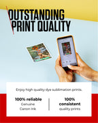 Canon SELPHY RP-108 Ink + Paper Multipack - Genuine Printer Ink Cartridges 2 Pack (2 x Cartridges) & 108 Sheets (100 x 148mm) - New