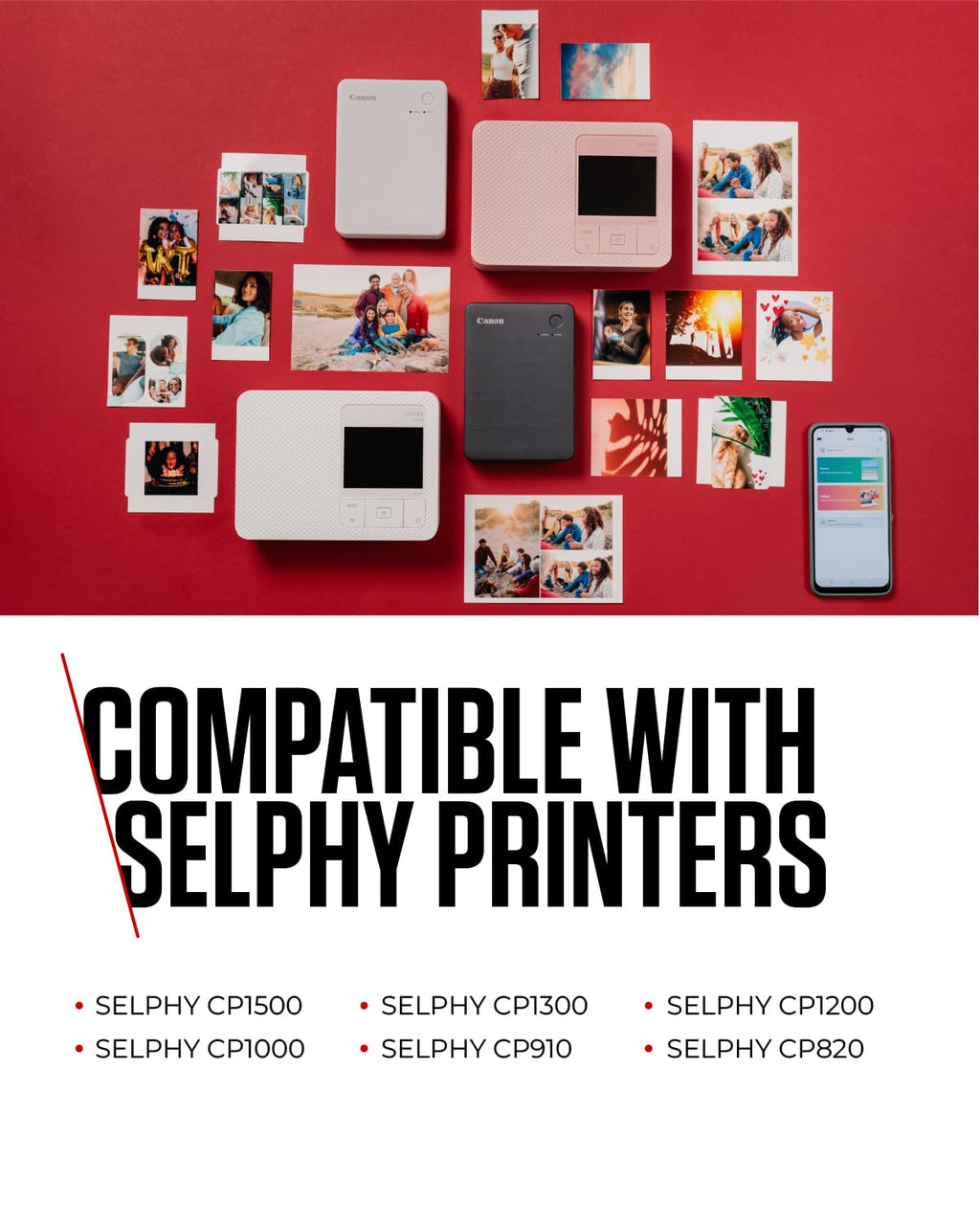 Canon SELPHY RP-108 Ink + Paper Multipack - Genuine Printer Ink Cartridges 2 Pack (2 x Cartridges) & 108 Sheets (100 x 148mm) - New