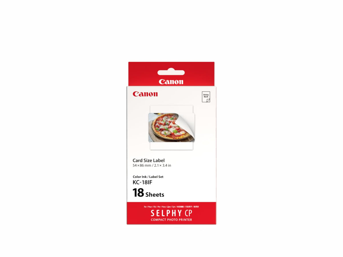 Canon SELPHY RP-108 Ink + Paper Multipack - Genuine Printer Ink Cartridges 2 Pack (2 x Cartridges) & 108 Sheets (100 x 148mm) - New