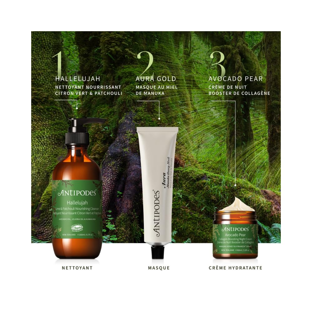 Antipodes Aura Manuka Honey Natural Face Mask for Hydration & Balance 75ml - Damaged Box