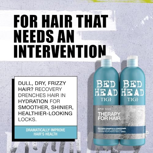 Bed Head by TIGI Recovery Shampoo & Conditioner Set, 2x 750ml - New