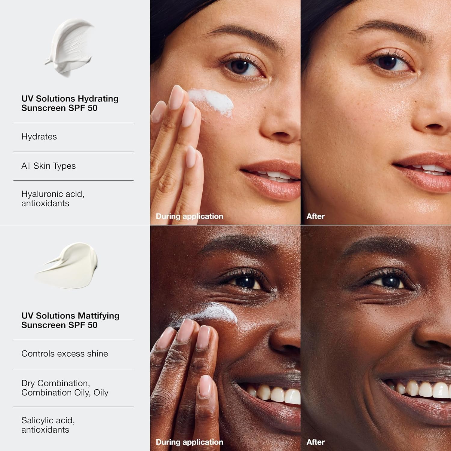 Clinique UV Solutions Hydrating Sunscreen SPF 50 With Hyaluronic Acid + Antioxidants | No White Cast | Safe For Sensitive Skin, 40 ml - Damaged Box