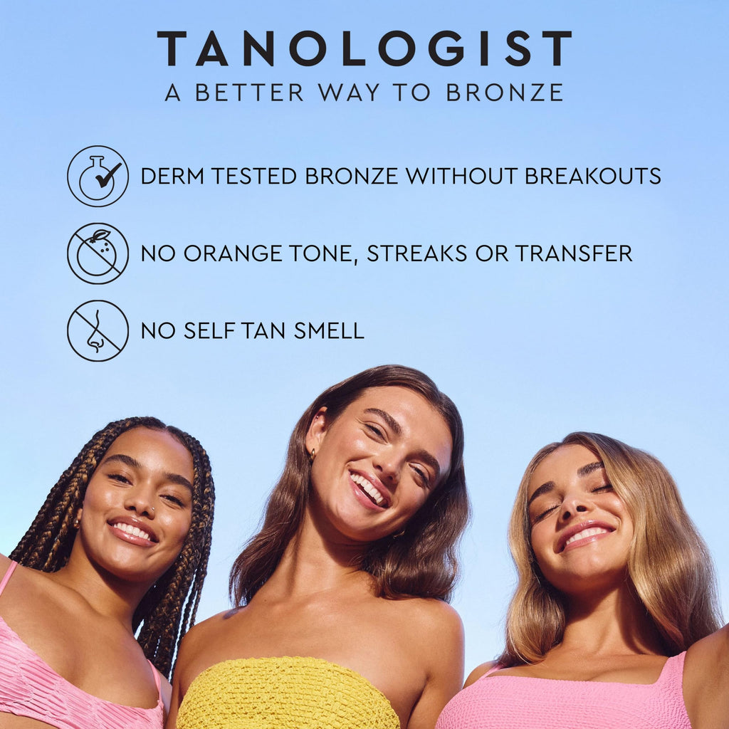 Tanologist Self Tan Mousse Dark (200 ml) Clear Self Tanning Foam For Sensitive Skin Dermatologist Approved Clean Ingredients & Vegan - New