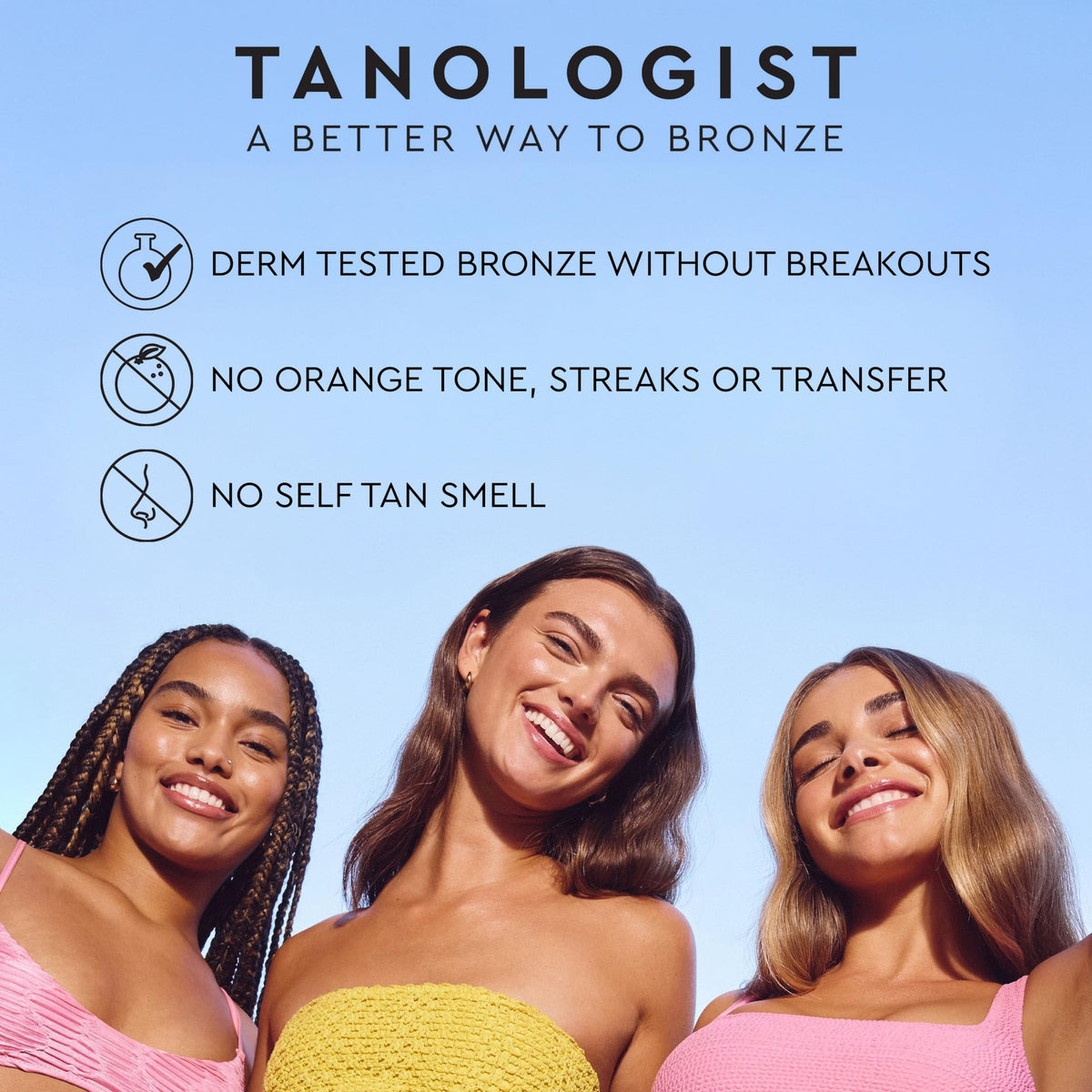 Tanologist Self Tan Mousse Dark (200 ml) Clear Self Tanning Foam For Sensitive Skin Dermatologist Approved Clean Ingredients & Vegan - New