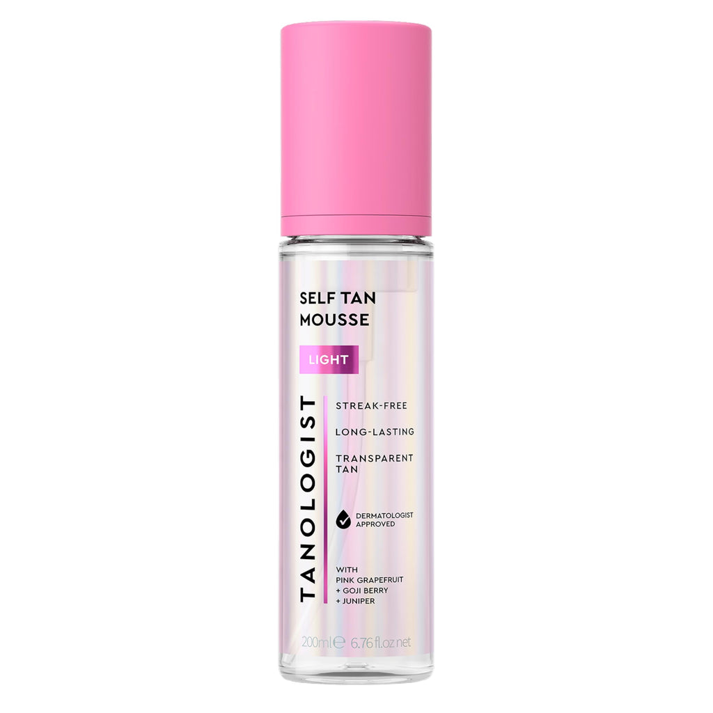 Tanologist Self Tan Mousse Dark (200 ml) Clear Self Tanning Foam For Sensitive Skin Dermatologist Approved Clean Ingredients & Vegan - New