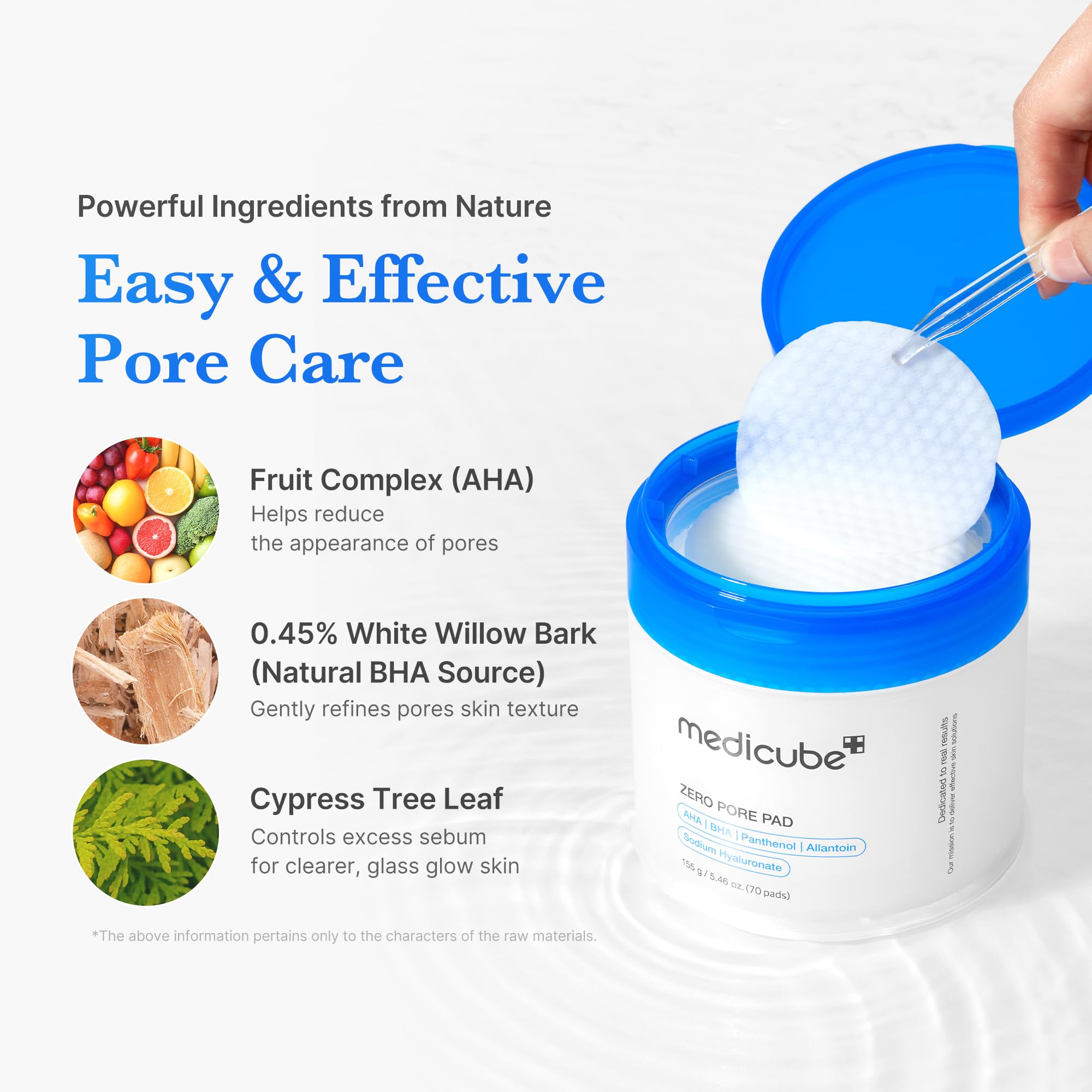 medicube Toner Pads Zero Pore Pad 2.0 for Exfoliation and Pore Care - New