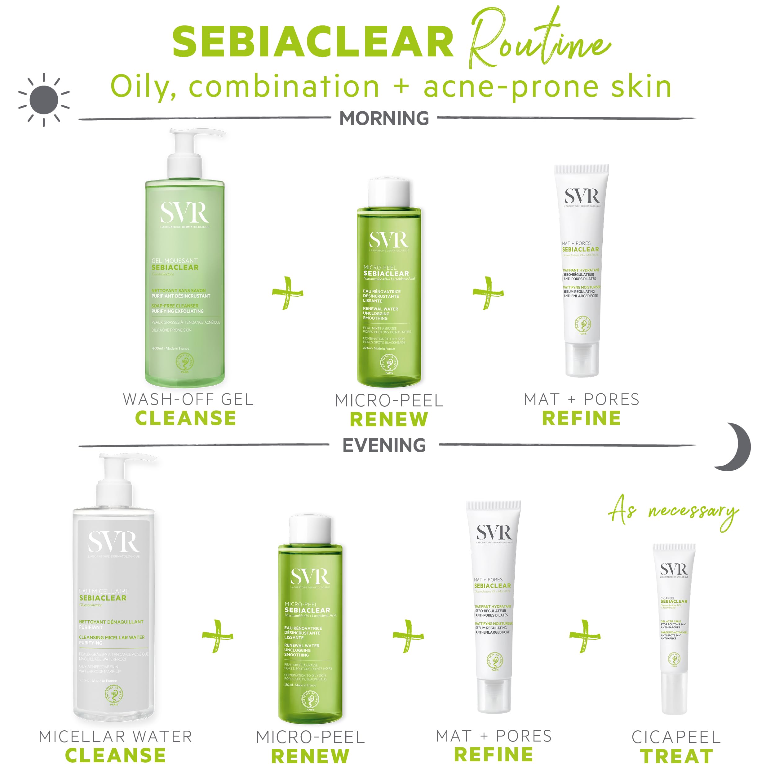 SVR Sebiaclear Mattifying Pore-Minimising Fluid for Oily Skin 40ml - Damaged Box - BBE 11/2028