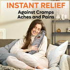 Long Hot Water Bottle with Cover - Back Neck Stomach Pain Relief - Super Soft Fur Velvet - 2L 76cm Heat Pack - Damaged Box