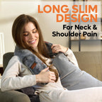 Long Hot Water Bottle with Cover - Back Neck Stomach Pain Relief - Super Soft Fur Velvet - 2L 76cm Heat Pack - Damaged Box