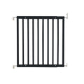 Safetots Top of Stairs Screw Fitted Baby Gate - Black Wooden Safety Barrier - 63.5-105.5cm Wood Stair Gate - New