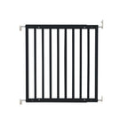 Safetots Top of Stairs Screw Fitted Baby Gate - Black Wooden Safety Barrier - 63.5-105.5cm Wood Stair Gate - New