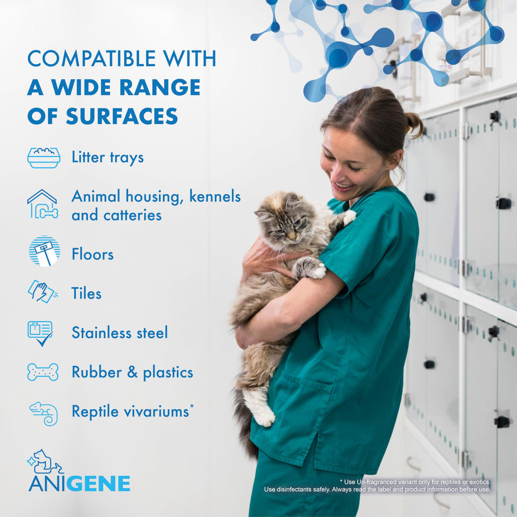 ANIGENE Surface Disinfectant Cleaner 5 Litre Citrus Scent - Pet Animal Virus Bacteria Fungi Yeast Killer Solution - New
