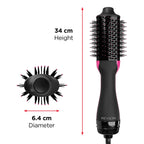 Revlon One-Step Hair Dryer & Volumiser RVDR5282UKE - 2-in-1 Ionic Ceramic Styling Tool for Mid-Short Hair - Smaller Oval Design - Damaged Box