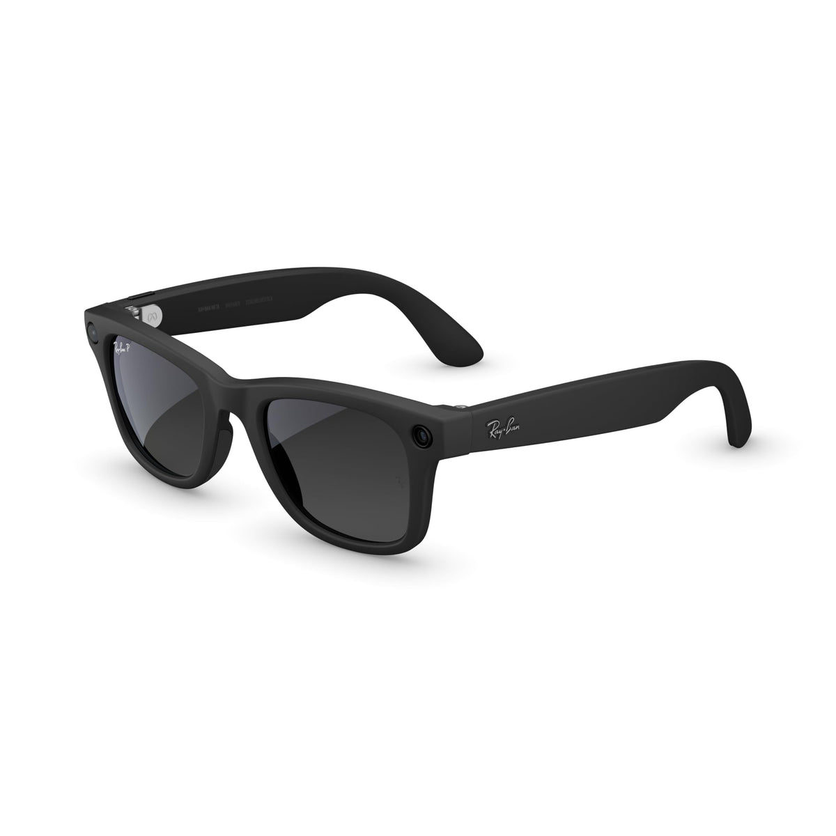 Ray-Ban Meta Gen 2 Wayfarer Smart Glasses - Matte Black Frame - Polar Gradient Graphite Lenses - Audio Camera AI - Like New