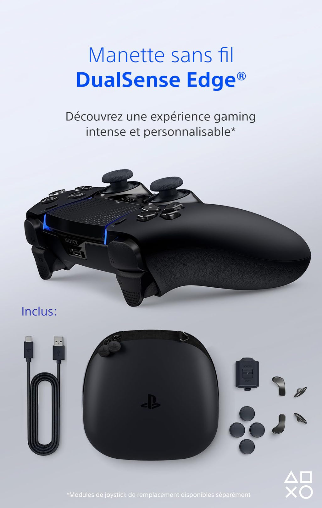 PlayStation DualSense Edge Wireless Controller - Black PS5 Official Gamepad - Like New