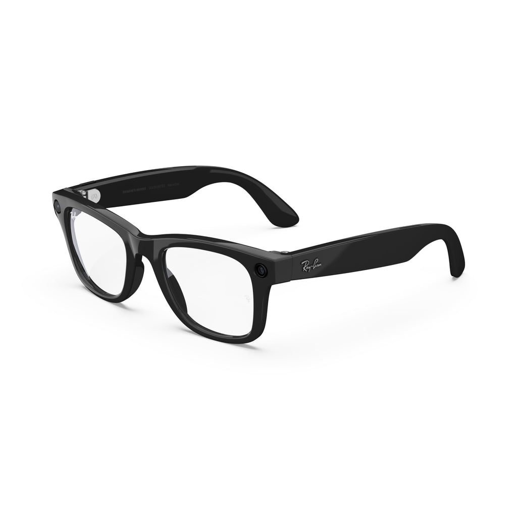 RayBan Meta Wayfarer Smart Glasses Matte Black Transit - Camera Audio Bluetooth AI - Like New