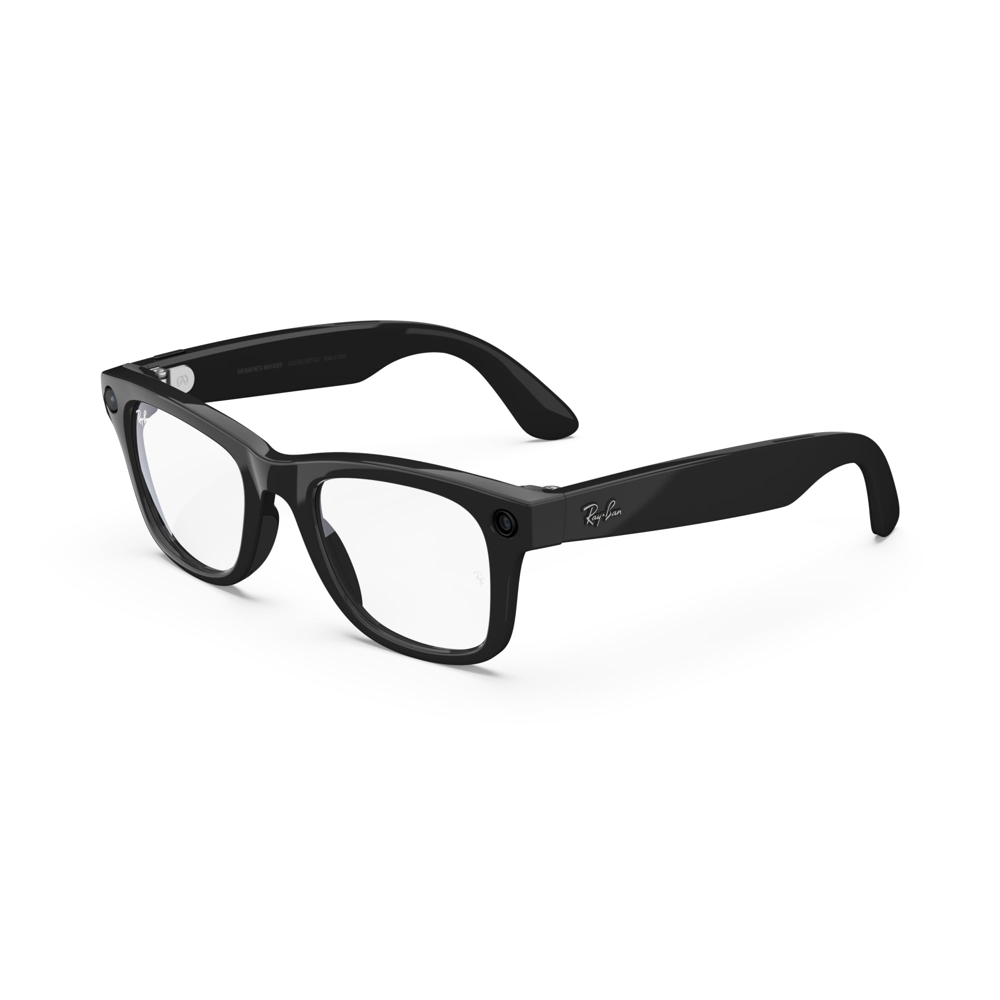 RayBan Meta Wayfarer Smart Glasses Matte Black Transit - Camera Audio Bluetooth AI - Like New