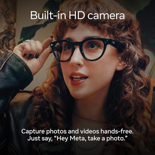 Ray-Ban Meta RW4006 Wayfarer Unisex Smart Sunglasses - Black G-Green Classic Lenses - Audio Camera AI Tech - Like New