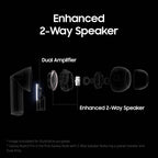 Samsung Galaxy Buds3 Pro Silver - Wireless Bluetooth Earbuds - Active Noise Cancelling Headphones - Like New