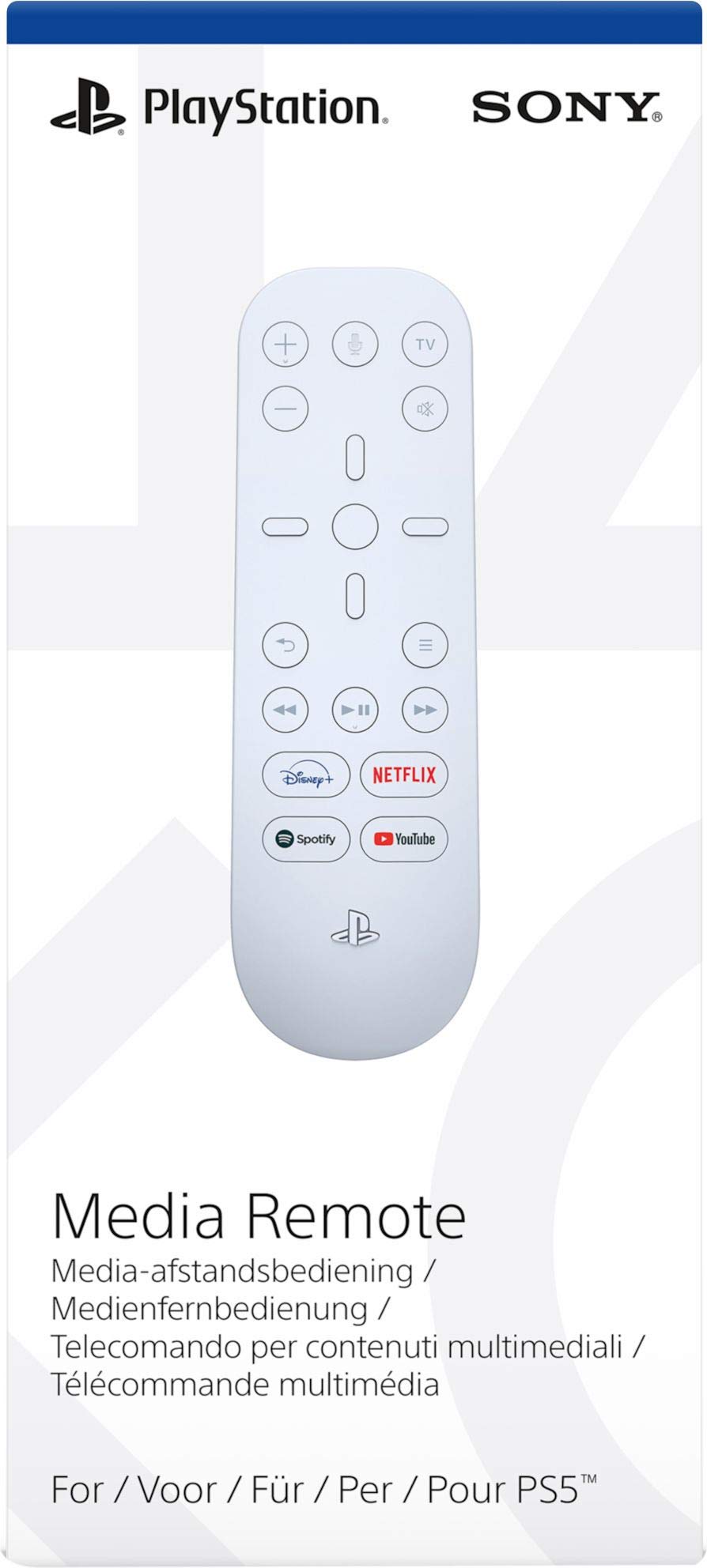 Sony PlayStation 5 Media Remote - PS5 Blu-ray DVD Streaming Control Console Accessory - Like New