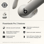 Beats Powerbeats Pro 2 Quick Sand Wireless Earbuds Headphones In-Ear - Like New