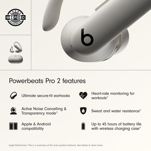 Beats Powerbeats Pro 2 Quick Sand Wireless Earbuds Headphones In-Ear - Like New