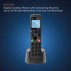 Motorola DOT211 Single Cordless DECT Phone - Home Office Landline Handset - Like New