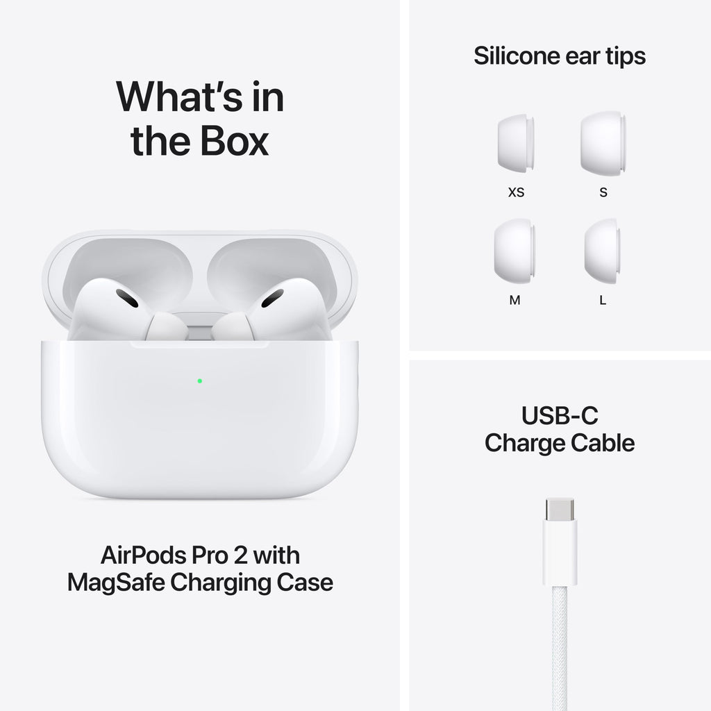 Apple AirPods Pro 2nd Gen with USB-C Charging Case - Wireless Earbuds Headphones - Like New