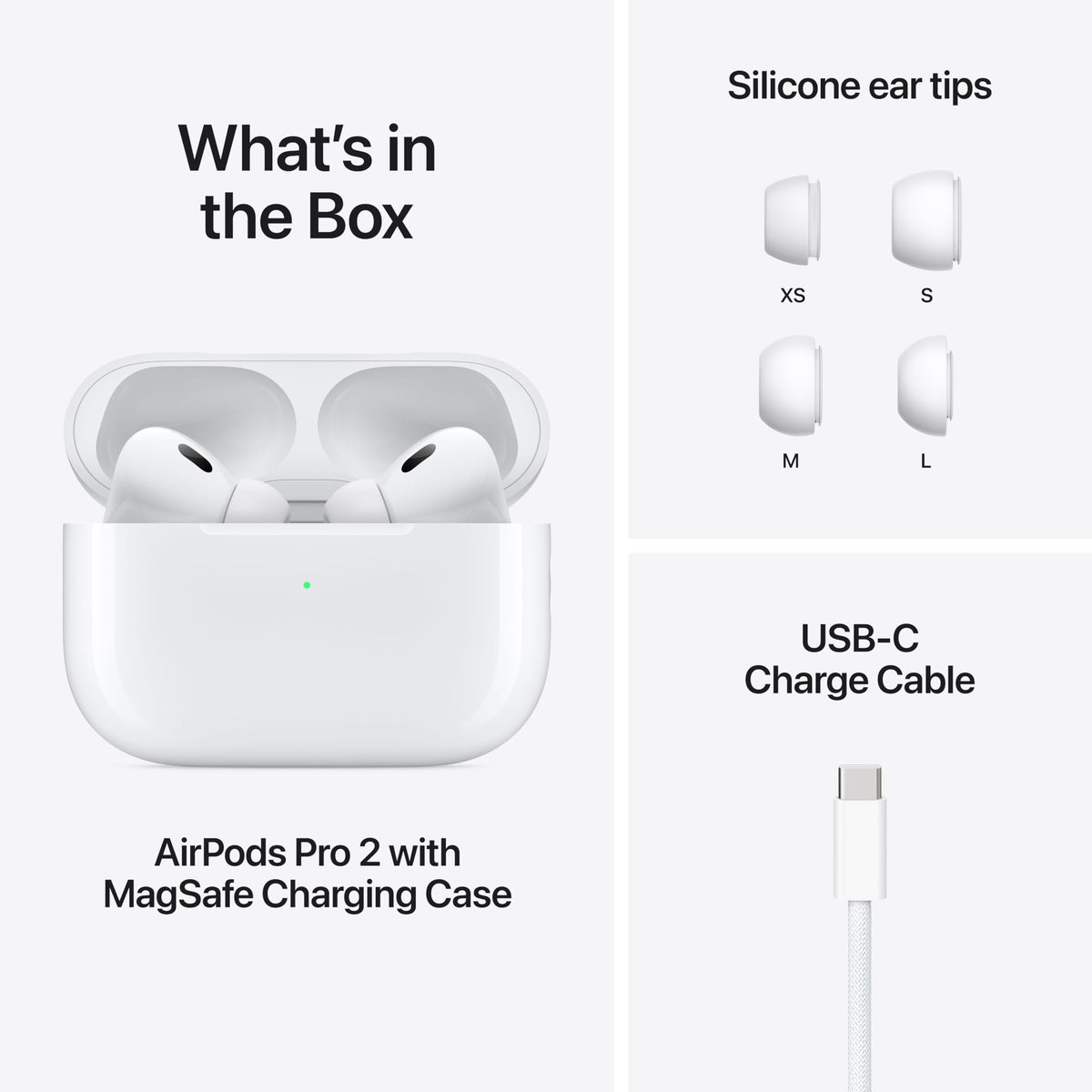 Apple AirPods Pro 2nd Gen with USB-C Charging Case - Wireless Earbuds Headphones - Like New