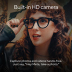 Ray-Ban Meta Smart Glasses - Matte Black Graphite Polarized Lenses - Wearable Tech Audio Camera - Like New