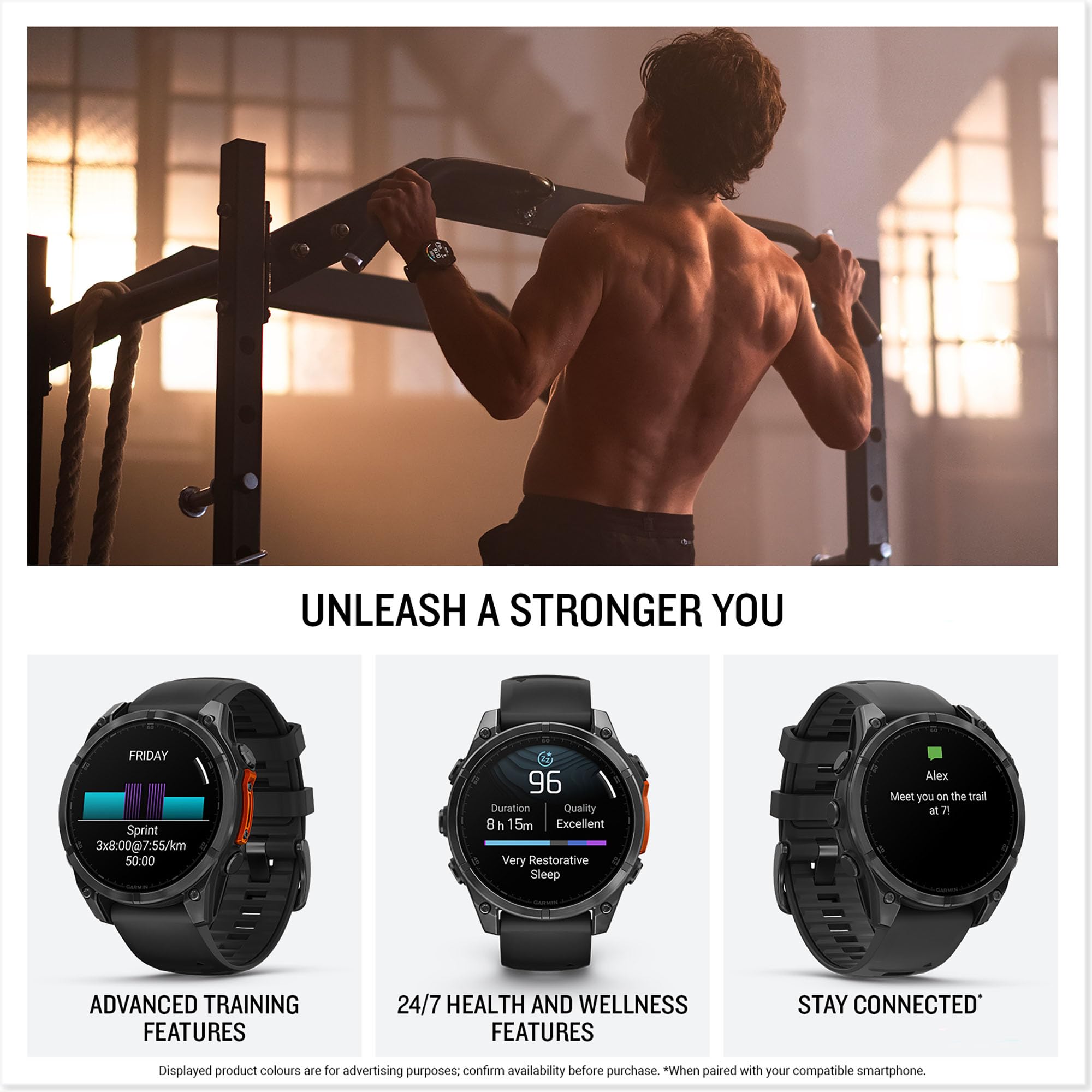 Garmin Fenix 8 Smartwatch Slate Grey 47mm GPS Multi-Sport Fitness Watch - Like New