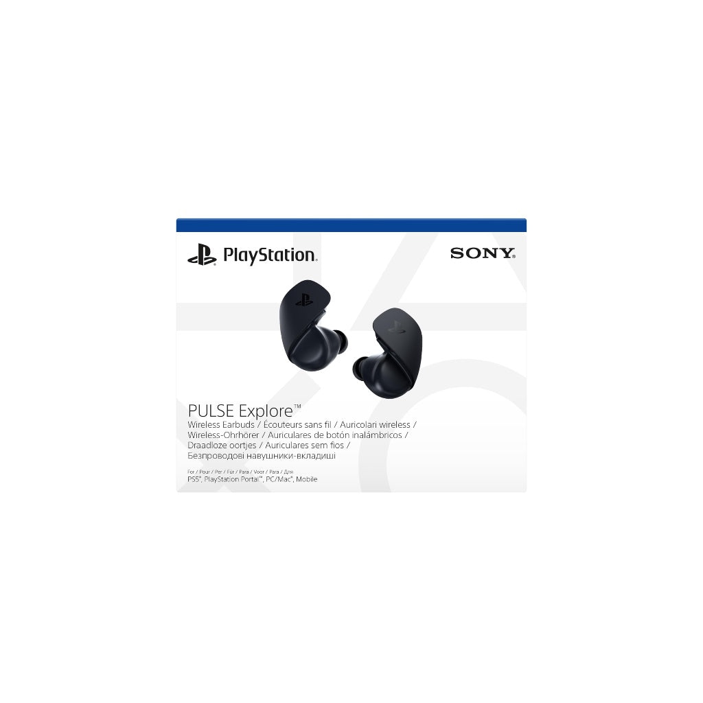 PlayStation Pulse Explore Wireless Earbuds - Black Gaming Headset for PS5 & PC - Like New