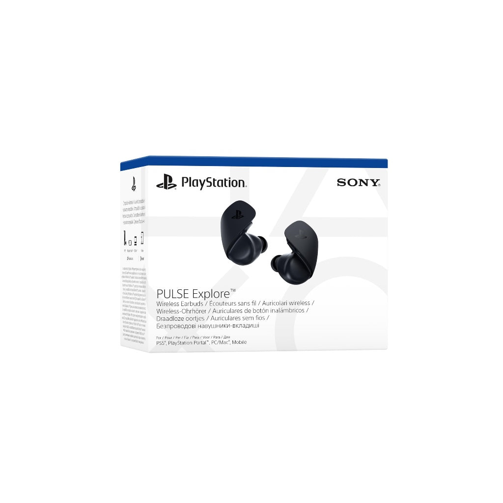 PlayStation Pulse Explore Wireless Earbuds - Black Gaming Headset for PS5 & PC - Like New