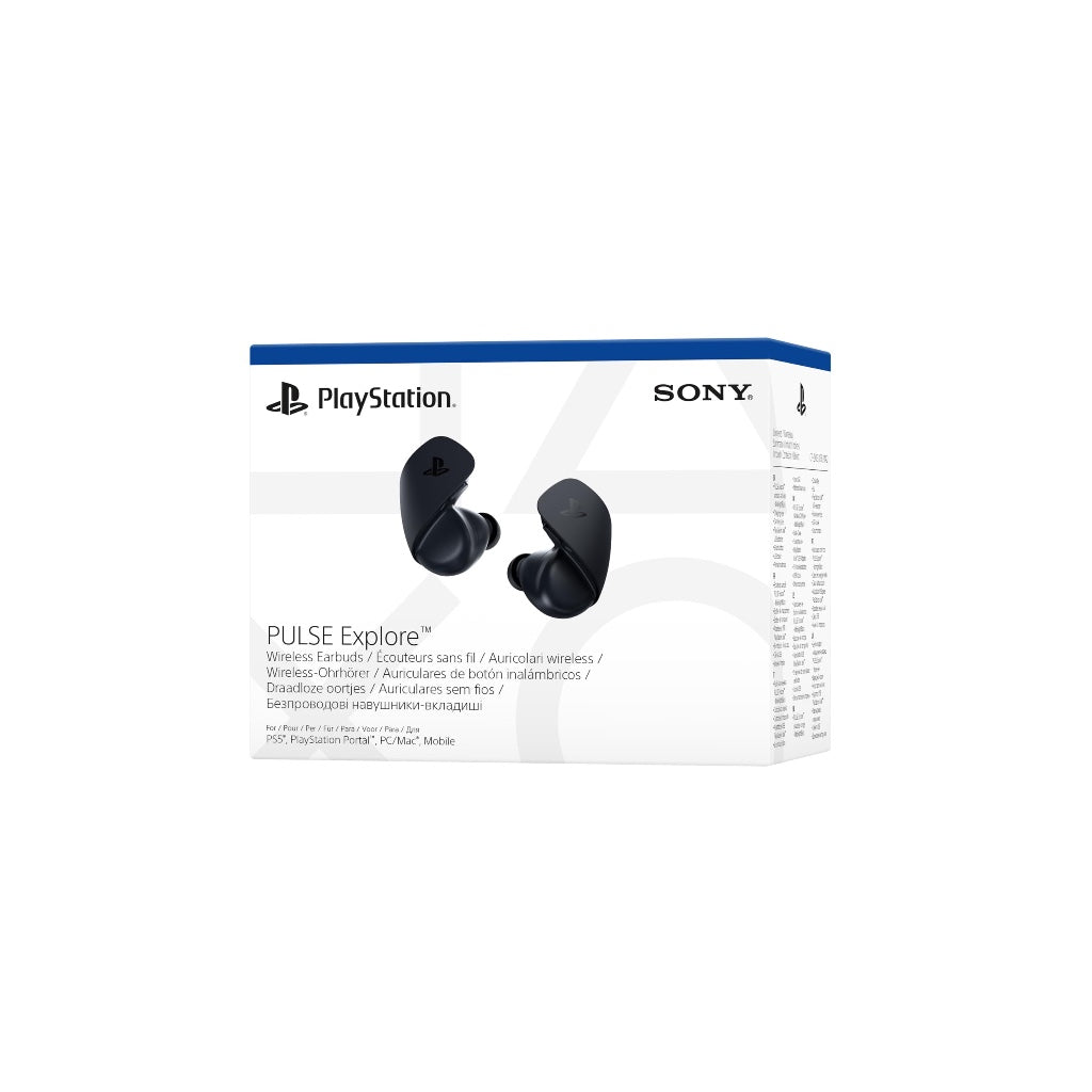 PlayStation Pulse Explore Wireless Earbuds - Black Gaming Headset for PS5 & PC - Like New