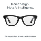 Ray-Ban Meta Gen 2 Wayfarer Smart Glasses Clear Lens - Camera Audio Bluetooth - Like New