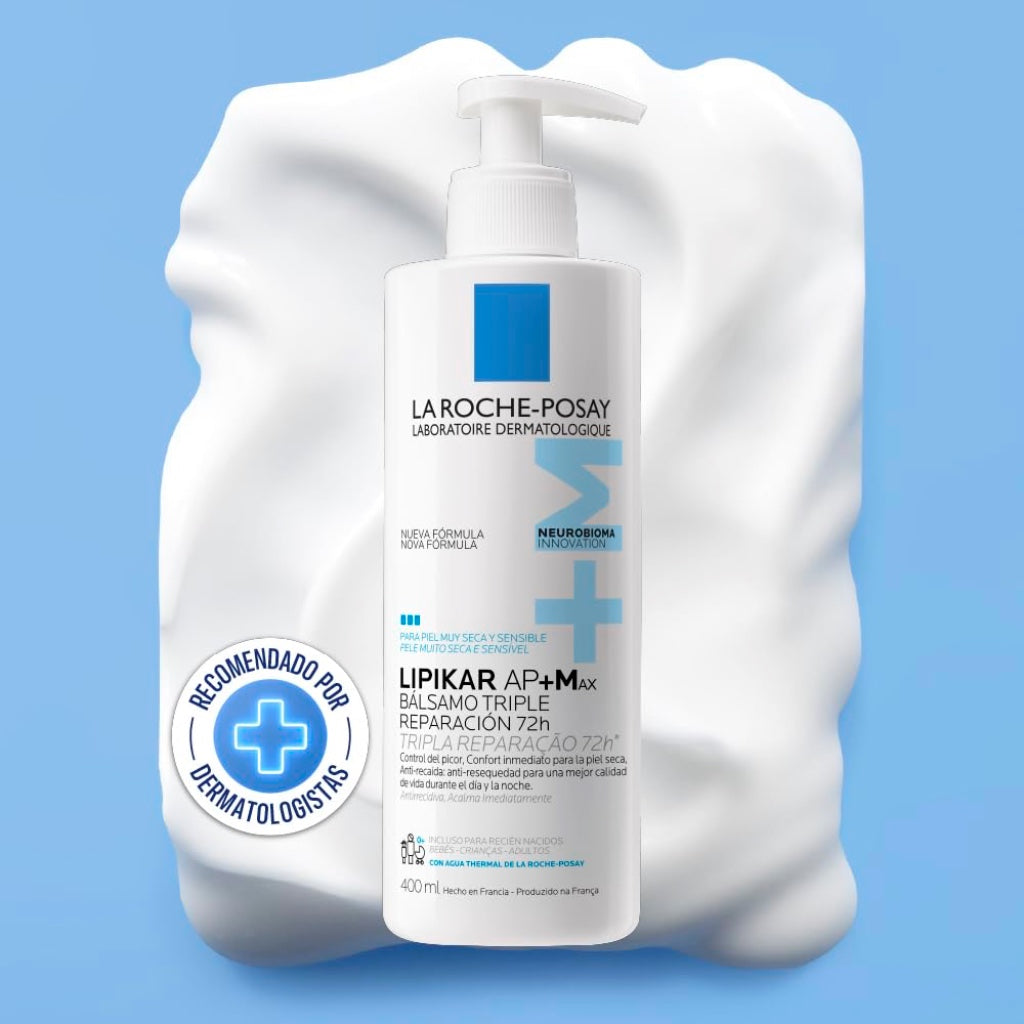 La Roche Posay LIPIKAR AP+Max Triple-Action Balm for ultra-dry to atopic eczema-prone skin 400ml - New - BBE 04/2029