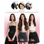 Moresoo Clip in Hair Extensions Roots Dark Natural Shadows 14 Inch 5pcs/80g - Damaged Box