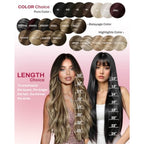 Moresoo Clip in Hair Extensions Real Human Hair Silky 18 Inch 135G 7pcs - Damaged Box
