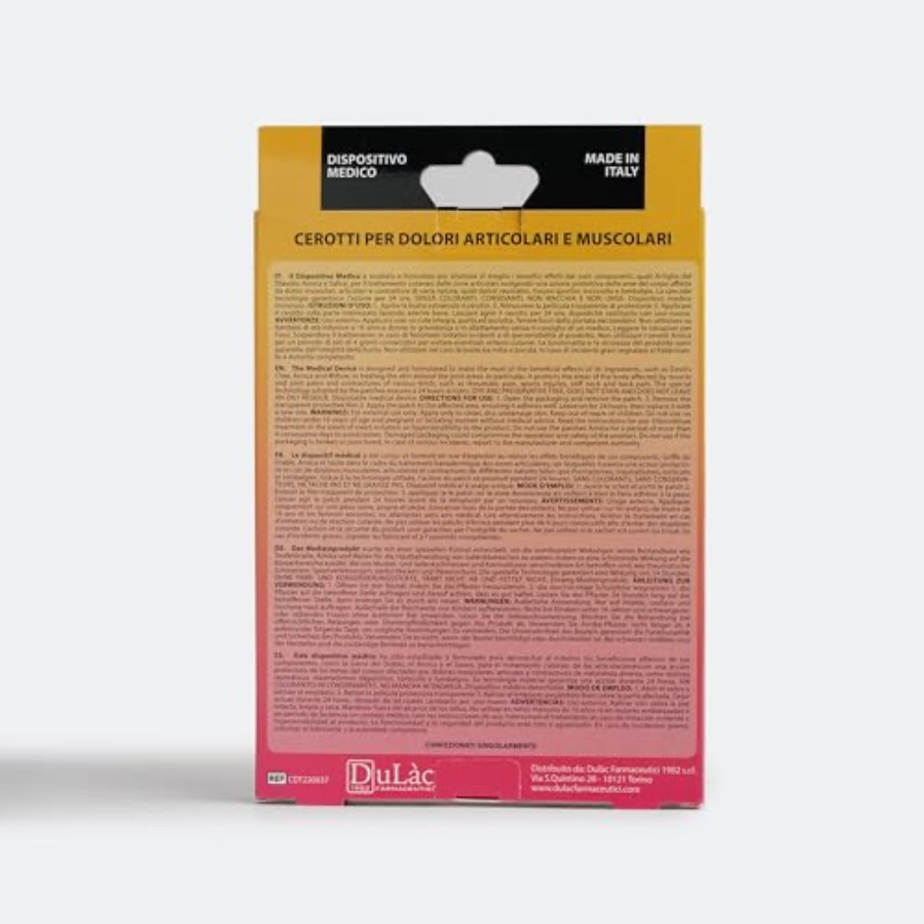 Dulac - Arnica 98 and Devil's Claw 98 Patches, 5 Pieces, Medical Device - Damaged Box