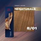 Wella Koleston Perfect MePlus Pure Naturals Permanent Hair Colour Cream, No. 8/01 Ash Natural Light Blonde, 0.66 kg 8005610652467 - Damaged Box