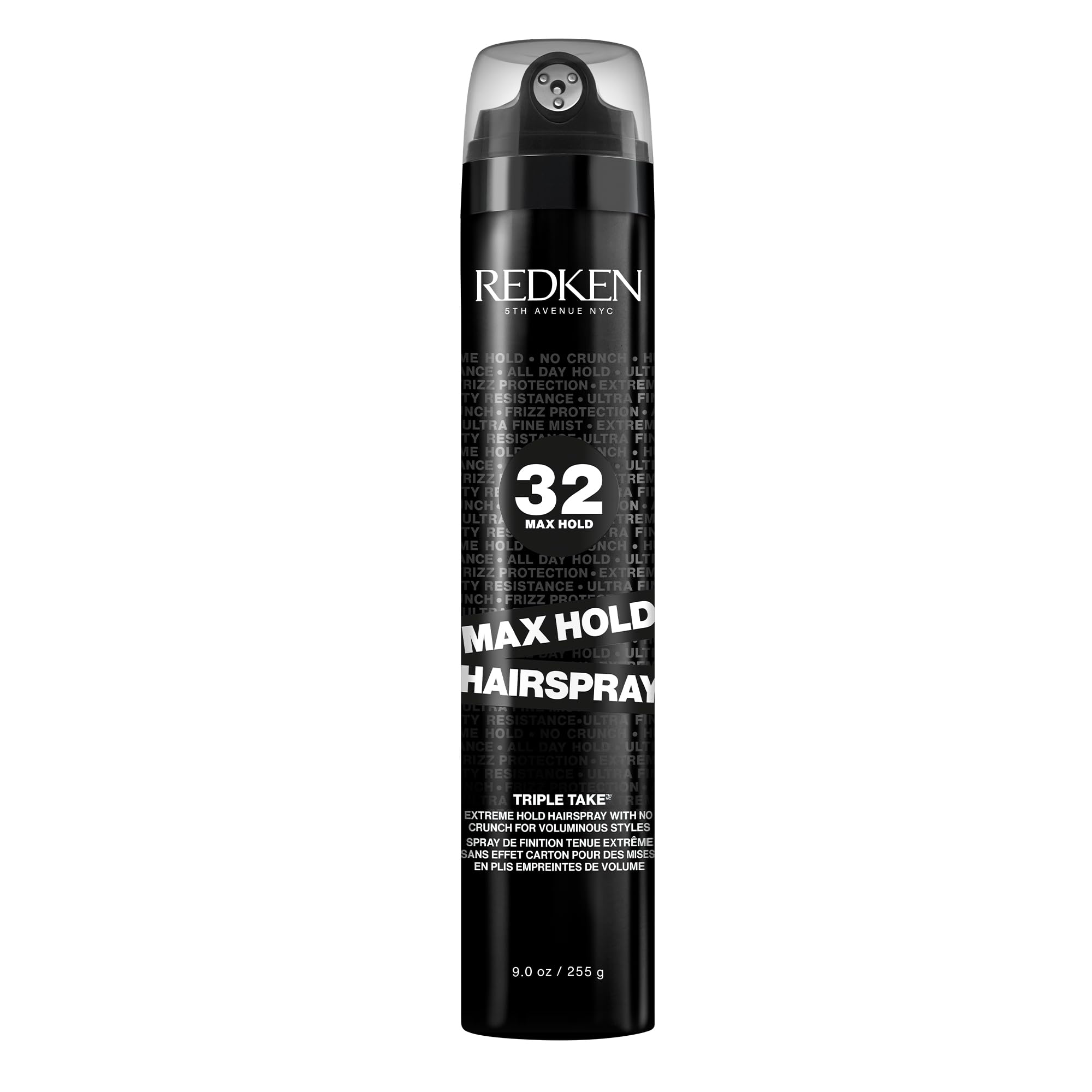 REDKEN Max Hold Hairspray - Long-Lasting Lift & Control, No Stiffness or Crunch - 300ml Styling Spray - New