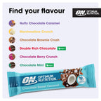 Optimum Nutrition Protein Bars - Chocolate Sweet Coconut - 12 x 59g - Soy Protein - Pre/Post Workout Gym Snack - Damaged Box - BBE 07/2026