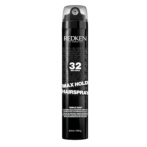 REDKEN Max Hold Hairspray - Long-Lasting Lift & Control, No Stiffness or Crunch - 300ml Styling Spray - New