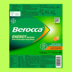 Berocca Vitamin C Effervescent Tablets - Orange Flavour - Magnesium, B12, B Complex - 45 Tablets - Damaged Box - BBE 12/2027