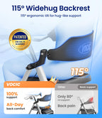 VOCIC Rollator Walker with Seat - Foldable Lightweight Walking Aid - Adjustable Height - 8" All-Terrain Wheels - Silver - Damaged Box